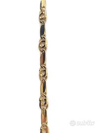 Collana da uomo realizzata in oro giallo 18 kt.