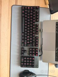 G413 carbon Logitech G con scatola e tasti ricambi