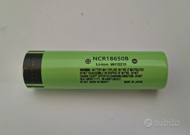 Batterie al litio formato 18650, modello NCR18650B