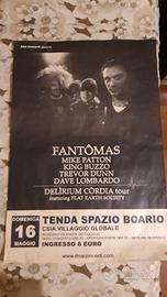 poster fantomas mike patton concerto roma 2004
