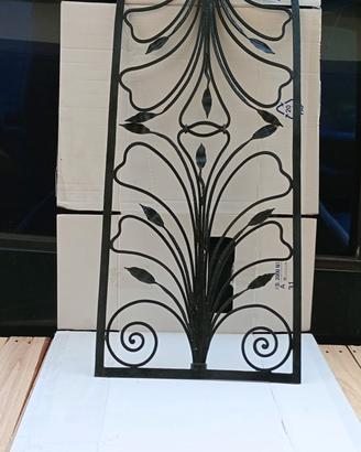 3 tris Pannelli ferro battuto artigianale decoro 