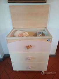 Bagnetto Fasciatoio con cassettiera  Pali