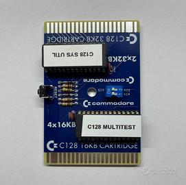 COMMODORE 128 CARTUCCIA MULTITEST/SYS UTIL