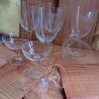 Set calici vintage  incisi a mano