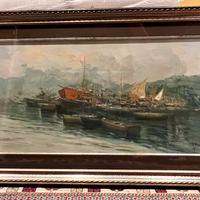 Quadro firmato Mario Barra - olio su tela 80x40cm