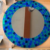 Specchio rotondo con mosaico