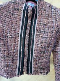Giacca Twed Bouclé, Vintage/Style Chanel -Donna 