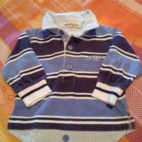 maglia polo maniche lunghe 3 mesi 