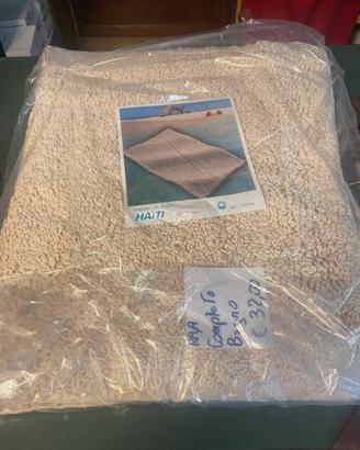 Tappeto bagno Haiti beige 100% cotone - nuovo