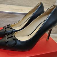 Decollete nere in pelle nuove 38