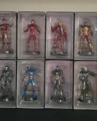 Lotto 16 statuine Iron Man Marvel Eaglemoss