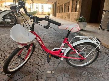 Bicicletta da bambina, fucsia con cambio