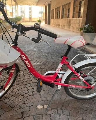 Bicicletta da bambina, fucsia con cambio