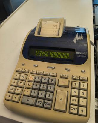 Calcolatrice da tavolo vintage Olivetti Logos 694T