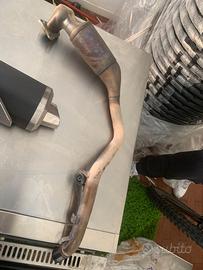 scarico completo con silenziatore + scarico dirett