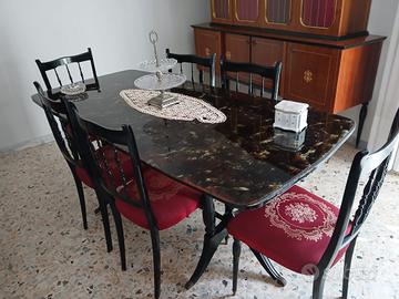 Tavolo da Salone con 6 Sedie