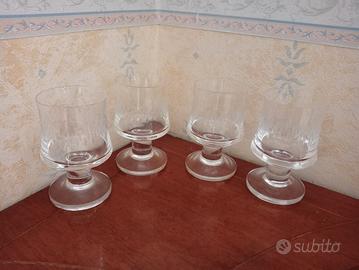 Lotto 4 bicchieri vintage