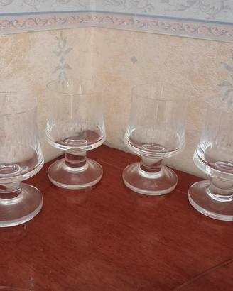 Lotto 4 bicchieri vintage