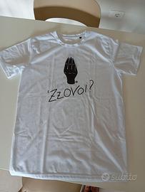 T shirt bianca nuova taglia M ironica