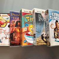 Lotto 5 VHS Disney, DreamWorks, Warner - Vintage