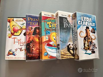 Lotto 5 VHS Disney, DreamWorks, Warner - Vintage