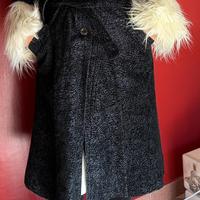 Cappotto vintage Yves Calin Paris con ecopelliccia