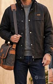 Giacca a vento nera Clique uomo Tg XXL Nuovo 