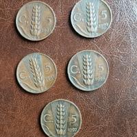 Monete 5 centesimi Spiga