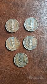 Monete 5 centesimi Spiga