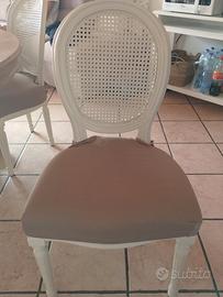 6 sedie legno 