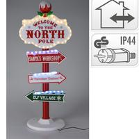 Cartello natale da esterno ed interno con luci led