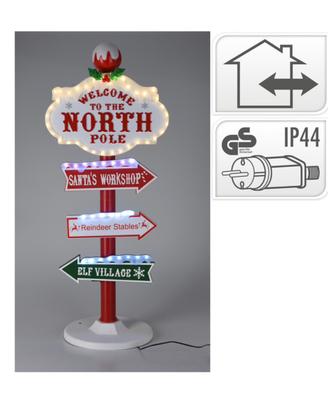Cartello natale da esterno ed interno con luci led