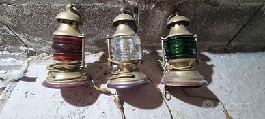 Lampade nautiche ottone massiccio