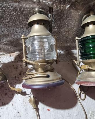 Lampade nautiche ottone massiccio