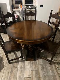 tavolo + sedie legno massello 