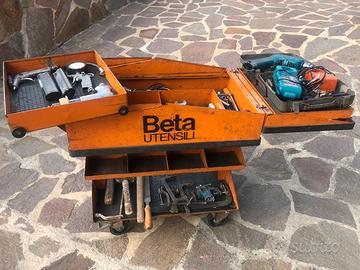 Carrello officina meccanica beta con attrezzatura