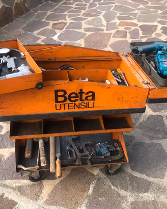 Carrello officina meccanica beta con attrezzatura