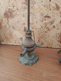 antiche lampade ad olio 
