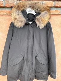 Woolrich parka nero con pelliccia – Taglia XXL