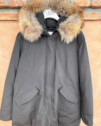Woolrich parka nero con pelliccia – Taglia XXL
