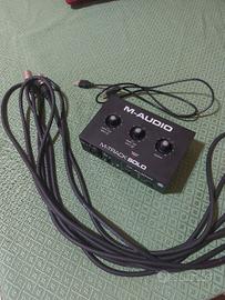 Scheda audio M audio track solo (+ cavo xlr 6m)