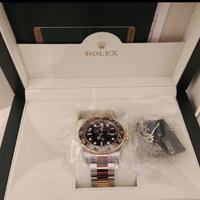 Rolex gmt 2  oro e acciaio con pellicole