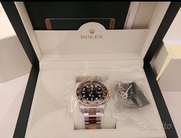 Rolex gmt 2  oro e acciaio con pellicole