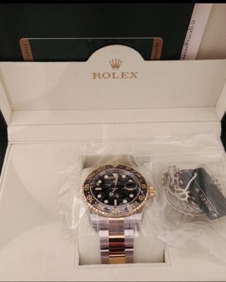 Rolex gmt 2  oro e acciaio con pellicole