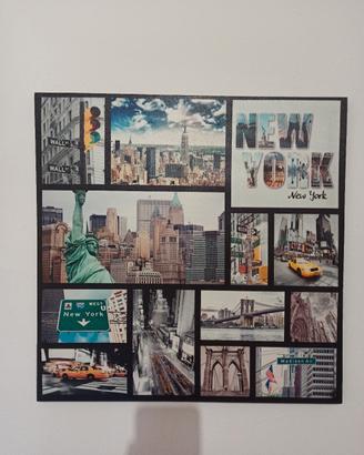 Quadri su tela collage "New York City"