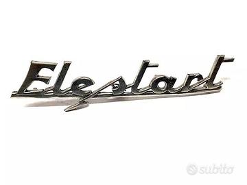 Scritta targhetta Vespa 50 posteriore "Elestart"