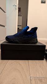 Sneaker PINKO in Velluto Blu con Cristalli - Tg 39
