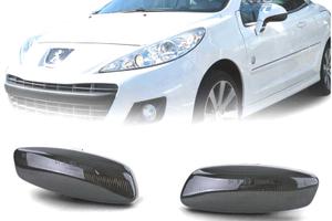 FRECCIE SPECCHIO PER PEUGEOT CITROEN LED NERO FUMÈ