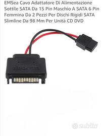 Adattatore Sata da 15 Pin a 6 Pin