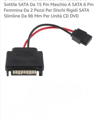 Adattatore Sata da 15 Pin a 6 Pin